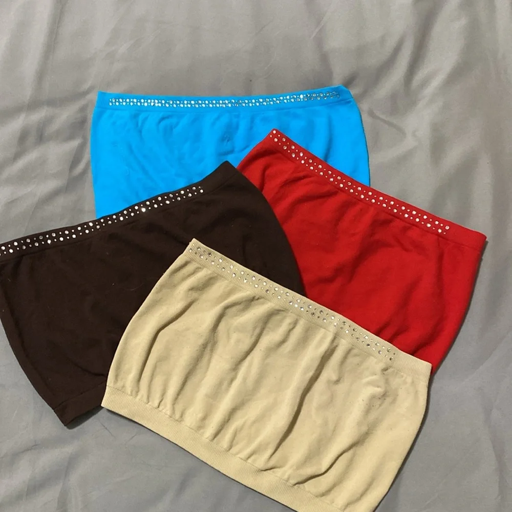 Awesome 😎 various Yahada with rhinestone top area. Bandeau. $25 for all ✨✨✨ - Picture 2 of 4